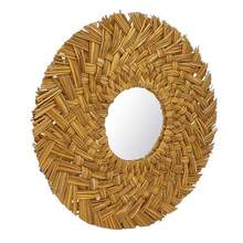 CYPNPwshymi Espejo Colgante Retro con Tejido de Paja Espejos Circulares Bohemios de Ratán para Decoración de Pared Espejo Montado en la Pared NaturalezaFashion - 219791390 - Ver 9