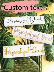 定制姓名标签、文字贴纸、乙烯基玻璃贴纸、学校水瓶贴纸、个性化姓名贴纸、定制姓名和文字婚礼装饰字体、个性化乙烯基标签、温馨氛围、多功能、耐用、装饰性强、可重复使用、精致、时尚、高品质、色彩丰富、现代、定制、个性化、独特、送给他的理想礼物、送给她的理想礼物、送给男朋友的礼物、送给爸爸的礼物 - 彩色 - 查看 1