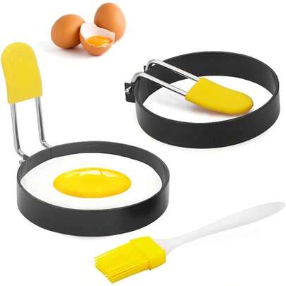 Egg Ring For Frying Eggs Mcmuffins, Round Egg Shaper For Cooking Breadfast Sandwich, Stainless Steel Non-Stick