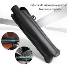 Parasol para coche Parasol para parabrisas de automóvil con funda de almacenamiento de cuero, adecuado para todas las cubiertas de parasoles de automóvil - Pequeño - Ver 5