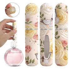 1pc Perfume Packaging Bottle With Flowers And Butterfly Pattern On The Bottom, Reusable Delicate Water Mist Spray Bottle, Travel Perfume Spray Bottle, Multiple Patterns To Choose From, Birthday Gifts For Family And Friends, Holiday Gifts, Suitable For Travel Portable 5ml - X-AYPK-08 - Xem 7