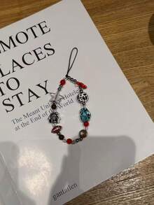 Funda de teléfono con colgante de estrella de fútbol linda, accesorio con cuentas de dopamina para bolso/cámara, cadena para teléfono compatible con Android y la mayoría de teléfonos inteligentes, regalos para madre, familia, amigos, niños, cumpleaños, vacaciones - Multicolor - Ver 4