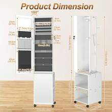 Jewelry Cabinet - White - View 2