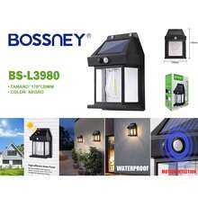 Luces Solares de Pared para Exteriores, Luz LED de Decorativos del Aplique Solar Impermeable, iluminación para Jardín, Patio, Garaje, Porche, Casa - Negro - Ver 12