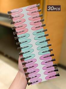 30 chiếc kẹp tóc trong suốt dành cho nữ, kẹp cá sấu liền mạch, kiểu dáng tối giản và đa năng, phụ kiện tóc, phù hợp cho trang phục thường ngày, đi chơi và hẹn hò, kẹp tóc, ghim cài tóc, phụ kiện đội đầu, trâm cài tóc - nhiều màu - Xem 9