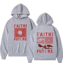 Le nouveau sweat-shirt à capuche imprimé lettres 2025, le sweat-shirt à capuche homme "Fe Future Travel", est à la mode, décontracté et de style hip-hop. - Noir - Voir 12