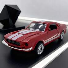 1:32 Scale Vintage Openable Car Model, 13*4.5*3.5cm, Manual Operation Alloy Structure With Functional Doors, Realistic Race Car Replica For Collection, Racing Sports, Youth Birthday Gift, Home Decor, Car Interior Decoration (Red/Black/Blue) - Multicolor - View 3