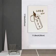 Framed Lucky Print - Angel Numbers Wall Art - Affirmation Quotes - Preppy Apartment Decor - Cute Illustration Poster - Girly Print - Framed(有框框的) - 查看 5