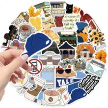 50 Peças Adesivos à Prova d'Água Grafite de Desenho Animado para Séries de TV Americanas, Motocicletas, Carros, Laptops, Computadores, Capas de Telefone, Malas, Garrafas de Água, Skates, Decorações de Capacete, Materiais de Contabilidade, Adesivos Decorativos de Arte para Presentes - Multicolorido - Visão 5