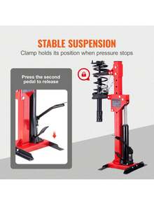 Strut Spring Compressor, 4.5 Ton/9920 LBS Hydraulic Jack Capacity, 1 Ton Rated Compression Force, Auto Strut Coil Spring Compressor Tool, Hydraulic Spring Compressor For Strut Spring Removing - Đỏ - Xem 4