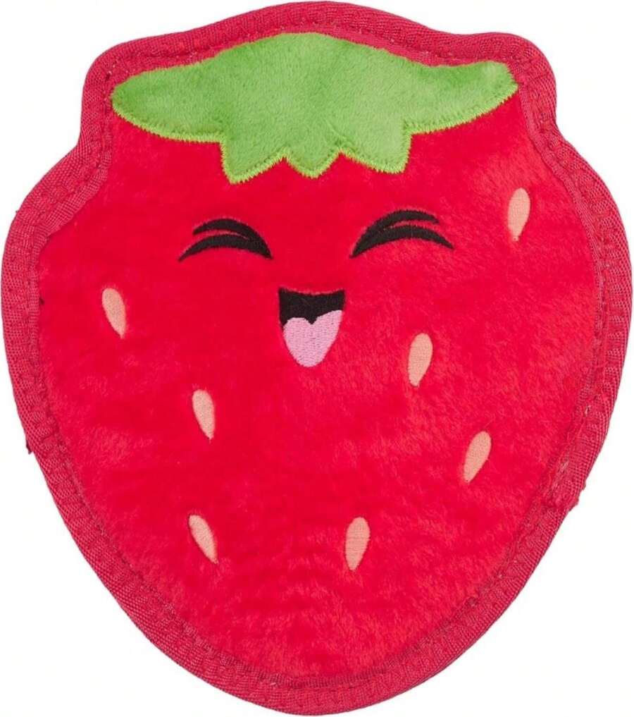 Outward Hound Tough Skinz Durable Squeaky Dog Toy With Two Tough Layers, Avocado, Green, Medium - MàuF - Xem 1