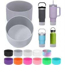 PICcircuit 2PCS For Boot, Silicone Bottom For Adventure 40oz 30oz IceFlow 20oz 30oz Bottle&For Hydroflask Tumbler 12-24oz For Cup Accessories Scratches&(Gray) - Nhiều màu - Xem 2
