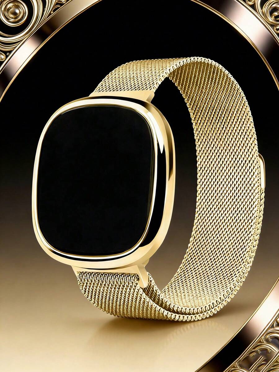 Men's Gold-Tone Sports Bracelet Watch, Suitable For Daily Wear - Gold - View 1