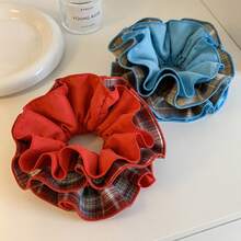 1pc Luxury Satin 4-Layer Hair Scrunchie, Unique Design, Elegant & Versatile Hair Accessory For Daily Use - Multicolor - View 2