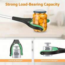 1pc Foldable Trash Picker Grabber, Thick Aluminum Alloy Litter Picker, Ergonomic Waste Claw For Elderly And Pregnant Women - Multicolor - View 6