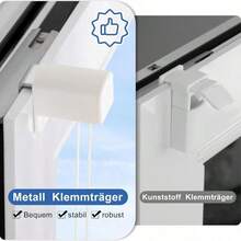 Persianas, cortinas e venezianas - Branco semi-transparente + cinzento escuro totalmente opaco à luz - Ver 7