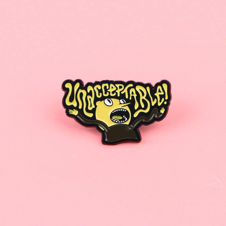 趣味卡通怪兽珐琅别针 可爱外星人胸针 松树翻领别针 徽章 背包服装配饰珠宝 朋友礼物