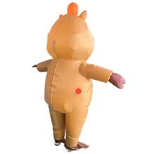 1pc Inflatable Capybara Costume, Unisex - Full Body Heart Themed Novelty Costume, Suitable For Halloween, Carnival, Christmas And Various Events/Parties - Kapibala - View 4