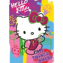 1 tấm poster Hello Kitty màu hồng dễ thương không khung, chống thấm nước và chống ẩm, có thể dán lên tường, thích hợp cho nhà ở, phòng khách, phòng ngủ, quán bar và các không gian khác, dùng để trang trí. - Nhiều màu - Xem 32