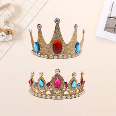 Birthday Party Headwear, Anime/Movie Princess Crown Headband Costume, Cosplay Stage Performance Headband, Birthday Party Headpiece