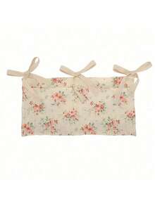 Bolsa organizadora dobrável de bambu trançado, com design de dupla camada, ideal para guardar fraldas, absorventes de amamentação e outros acessórios. - Multicolorido - Ver 9