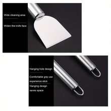 Multifunctional Stainless Steel Scraper - Kitchen Tool, Efficiently Cleans Stovetops And Cookware, Suitable For Home, Bathroom And Automotive Cleaning, Kitchen Cleaning Supplies