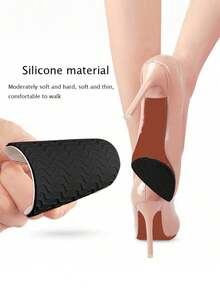 1双橡胶鞋底保护垫，防滑前掌鞋垫，自粘式高跟鞋鞋底保护垫，橡胶缓冲垫