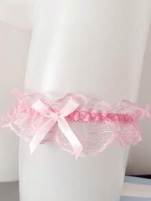 (نمط الدانتيل العشوائي) 1 قطعة من الحزام الأنيق من الدانتيل، مع فيونكة، سلسلة الفخذ العرائسية، حلقة الساق المرنة، شريط الساق، حزام الساق، إكسسوار الموضة النسائية، حفلة الزفاف، الحفلات الرسمية، ملابس داخلية عرائسية، فستان، زينة التنورة، هدية مثالية للوصيفة، مناسبة لحفلة الزفاف، الحفلات الرسمية - متعدد الألوان - مشاهدة 4