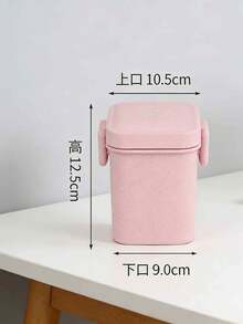 日式便当盒，便携式微波炉适用 - 小麦纤维午餐盒，大容量，适合上班族和学生 - 彩色 - 查看 5