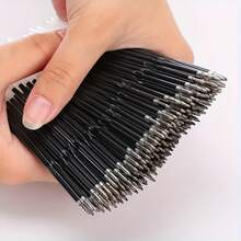 Bộ 25/45 ruột bút bi rút trơn tru, phù hợp với các loại bút tiêu chuẩn - đầu bút nhọn 0.7mm, mực đen và xanh dương, đầu bút thay thế bền, đồ dùng văn phòng phẩm thiết yếu (Kèm theo 1 bút bi in sai màu ngẫu nhiên) - Nhiều màu - Xem 7