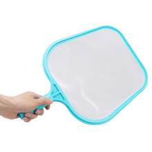 Red para piscina, estructura de plástico de limpieza rápida cian, Material de nailon, red para hojas de espumadera para piscinas, fuentes de jacuzzis - Celeste - Ver 5