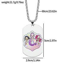 New K-Pop Witch Girl Group Stainless Steel Metal Print Pendant Necklace, Cartoon & Anime Merchandise - Multicolor - View 15