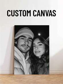 1 pezzo Quadro personalizzato su tela, cartellone senza cornice personalizzato, pittura su tela incorniciata accogliente per interni, ricordo di matrimonio, decorazione per matrimonio, regalo di compleanno, regalo commemorativo personalizzato, adatto per matrimonio, festa della mamma, festa del papà, laurea, compleanno, decorazione per la stanza, personalizzabile, decorazione da camera da letto, regalo personalizzato, immagine, foto, cornice da parete, regalo per il migliore amico, regalo per la famiglia, regalo di compleanno, regalo per il fidanzato, la fidanzata, la famiglia, l'amante, l'amico - Multicolore - Visualizzare 4