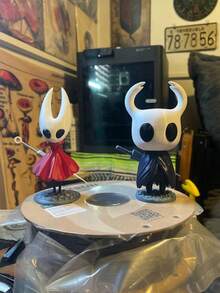 空洞骑士骑士 13厘米 3D打印手办 - 可爱的桌面摆件 - 黑與白 - 查看 5