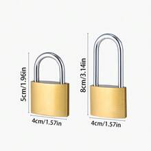 1pc Personalized Engraved Brass Love Lock, A Romantic Token Tailored For Couples, Also Suitable As A Gift For Weddings, Engagements, Anniversaries, Honeymoons, Valentine's Day. Made Of Premium Brass With Durable Quality, Supports Custom Engraving Of Names, Dates, And Unique Loving Messages. - Multicolor - View 10