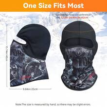 Stylish Printed Balaclava Ski Mask, Warm & Windproof, Comfortable Face Cover For Cycling, Skiing, Outdoor Activities In Winter - Multicolor - View 3