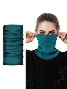 一套男女通用冬季抓绒头套和手套套装 - 防紫外线、轻便、防风、透气、弹力，适合滑雪、骑行和摩托车骑行 - 彩色 - 查看 6