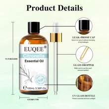 Hot 1pc EUQEE Citronella Essential Oil 10/30/100ml, Premium Essential Oil For Diffuser,Humidifier,DIY Candle,Bath Bomb,Daily Skin Care,Yoga Meditation,Long Lasting Fragrance For Aromatherapy,Perfect Gift Choice - Citronella - View 5