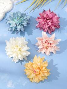 1个时尚优雅的超大多层人造花发夹，波西米亚风发卡，适合女性佩戴，可用于情人节、婚礼等场合，也可作为送给她的礼物。 - 彩色 - 查看 3