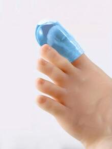 4只硅胶脚趾保护套 | 柔软弹性脚趾套，适合日常足部护理，减少鞋子摩擦，可重复使用和清洗，舒适增高，适合旅行和日常使用（2只小号，2只大号）（颜色随机）