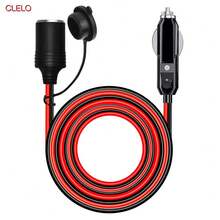 12/24V 14AWG Heavy Duty Vehicle Plug Extension Cable With 15A Fuse And LED Indicator Light, Female To Male - 3m - View 7