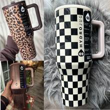 Hydro Jug Traveler 40oz / 32oz Espresso, Cherry, Rodeo, Autumn Checkers, Pink Gingham, Blair, Stella,Etc. Multiple Style Options. Triple-Wall Insulated Stainless Steel With Straw Cup. The Pattern Is Exquisite. Flip-Straw, 24 Hours Cold, Completely Leak-Proof. Suitable For Camping, Work, Indoor Use. Suitable For Water, Iced Tea Or Coffee, Ice Drinks , Hot Drinks, Juice. It Is Also Very Suitable To Be Given As A Gifts. ( 1183 Ml / 945 Ml ) - Multicolor - View 4