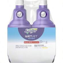Repuesto de solución WetJet para trapear y limpiar pisos, solución de limpieza multiusos para pisos multisuperficie, aroma cítrico fresco, 1.25 litros, solución de limpieza de pisos antibacteriana (42 FL.OZ, cítricos frescos) Fórmula de secado rápido: disuelve la suciedad y los desastres pegajosos difíciles (revela la belleza natural de los pisos) | Acción de limpieza potente: descompone la mugre mientras que las almohadillas gruesas la absorben profundamente (sin empujar el desorden) | Aroma cítrico fresco: deja los pisos limpios y despierta los sentidos con un aroma refrescante | Para obtener mejores resultados: combínelo con las almohadillas de trapeador  WetJet Heavy Duty | Especialmente formulado para un cuidado de pisos sin esfuerzo: aborda los desastres diarios y la mugre difícil para mantener las superficies impecables | Ideal para una limpieza rápida y efectiva que combina poder antibacteriano y frescura duradera - por defecto - Ver 7