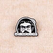 SIX SEVEN Quotes Enamel Pin Cute Animals Dog Raccoon Brooch Pin Lapel Pins Badge On Backpack Clothing Accessories Funny Jewelry Gifts - Black - View 11