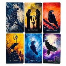 Dark Theme Tarot Card Set, Raven Theme Divination Card Deck, Gothic Mysticism Collectibles, Easy To Interpret Wisdom Divination Theme - Multicolor - View 5