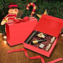 DAWNTREES Orange Gift Box with Lid for Presents,26x19x8cm,with Ribbon and Magnetic Closure - 1 unidad (paquete de 1) + naranja 26x19x8cm - Ver 5