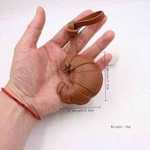 Brown Croissant Bag Charm, Fashin Bread Charm Handbags Purse Bag Accessories Car Charms PU Key Charms - 最初的 - 查看 2