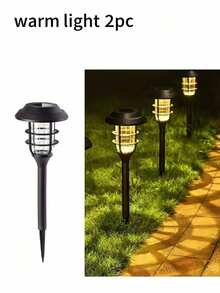 Solar Powered Round Tungsten Filament Ground Light, Solar Powered Lawn Lamp, Suitable For Outdoor, Park, Garden, Yard, LED Landscape Decorative Lighting - Lawn Lights - View 11