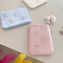 Cute Crystal Bow Laptop Sleeve - Fashion Tablet Bag, Fits 11/14/15 Inch Laptops - Protective Case Compatible With Ipad And Laptops - Multicolor - View 3