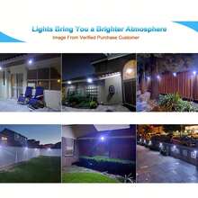 42 LED Solar Wall Light, IP65 Waterproof, 3 Lighting Modes, Wider Illumination Range, Motion Sensor, Automatic Dusk To Dawn, Solar Powered, Great For Halloween, Father's Day Gifts - White Light - View 3